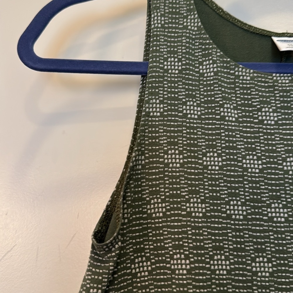 Old Navy Olive Patterned Mini Dress - Picture 3 of 3
